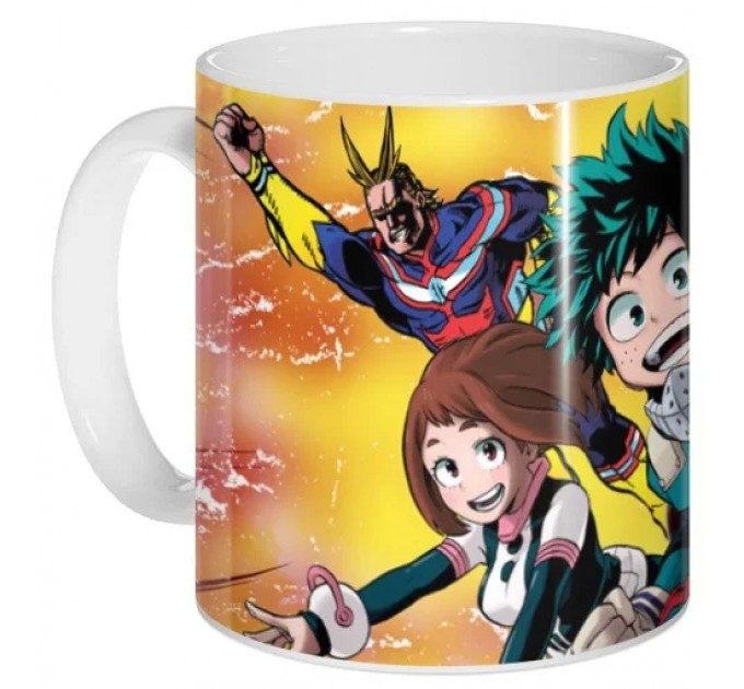 Кружка Boku no Hero Academia - Midoriya, Bakugou, Todoroki, Uraraka, All Might 