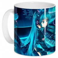 Кружка Vocaloid - Hatsune Miku DJ