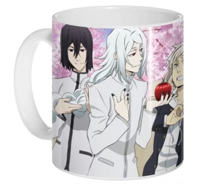 Кружка Bungou Stray Dogs: Dead Apple - Atsushi Nakajima, Fyodor Dostoevsky, Kyouka Izumi, Osamu Dazai и Ryuunosuke Akutagawa 