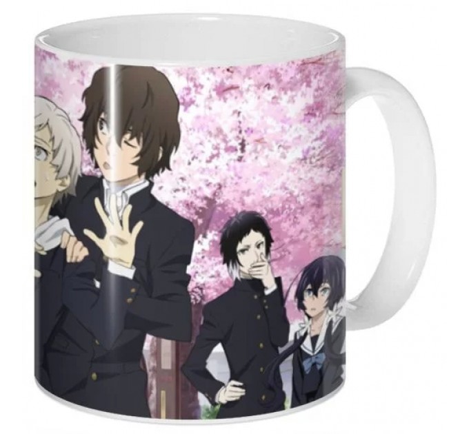 Кружка Bungou Stray Dogs: Dead Apple - Atsushi Nakajima, Fyodor Dostoevsky, Kyouka Izumi, Osamu Dazai и Ryuunosuke Akutagawa 