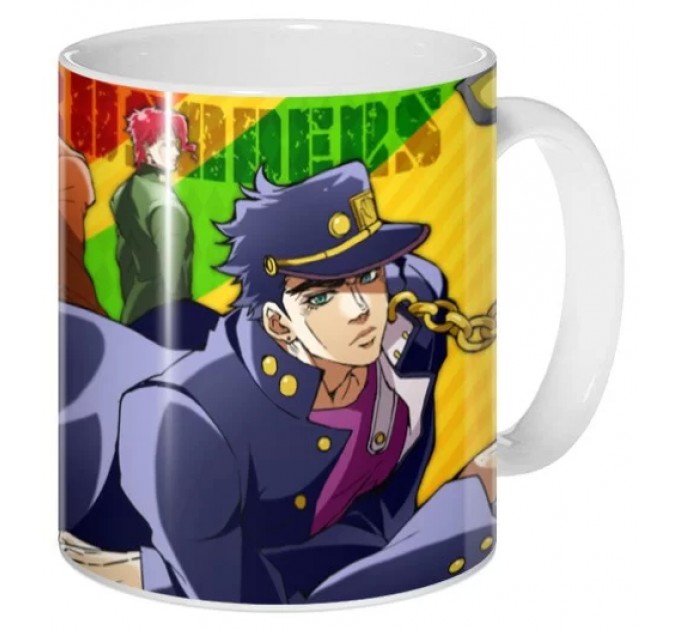 Кружка JoJo no Kimyou na Bouken Iggy, Jean, Joseph, Kakyoin, Kuujou, Mohammed 