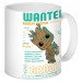 Кружка Guardians of the Galaxy WANTED GROOT 