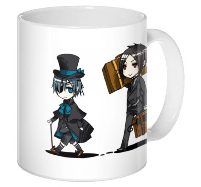 Кружка Kuroshitsuji Chibi Sebastian & Ciel 