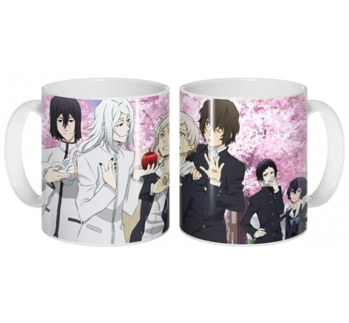 Кружка Bungou Stray Dogs: Dead Apple - Atsushi Nakajima, Fyodor Dostoevsky, Kyouka Izumi, Osamu Dazai и Ryuunosuke Akutagawa 