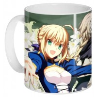 Кружка Fate Crossovers Saber, Joan of Arc, Saber Bride