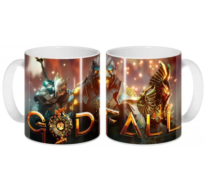 Кружка с логотипом игры Godfall 