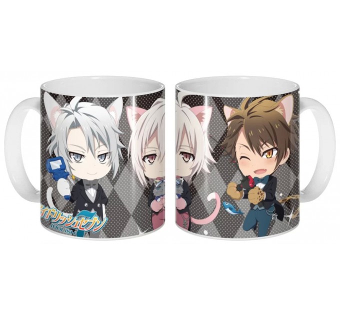 Кружка IDOLiSH7 - Chibi Kujou Tenn, Tsunashi Ryunosuke, Yaotome Gaku 