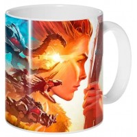 Кружка с артом из игры Horizon Forbidden West