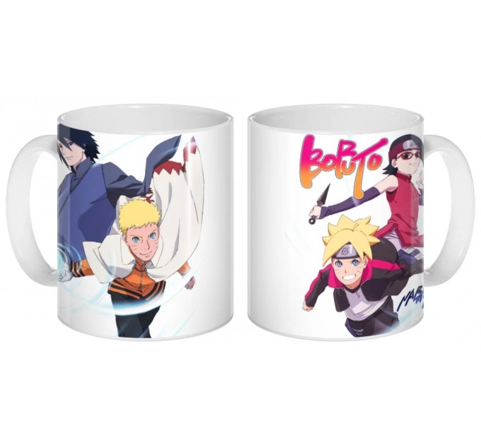 Кружка Boruto Uchiha Sarada, Sasuke & Uzumaki Boruto, Naruto 