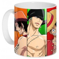 Кружка One Piece - Monkey D. Luffy, Roronoa Zoro, Sanji, Portgas D. Ace, Trafalgar Law