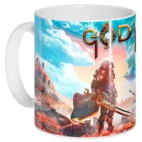 Кружка с персонажами игры Godfall