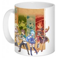 Кружка KonoSuba Aqua, Megumin, Lalatina Dustiness Ford, Kazuma Satou