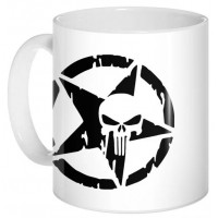 Кружка Punisher Star Skull Pentagram