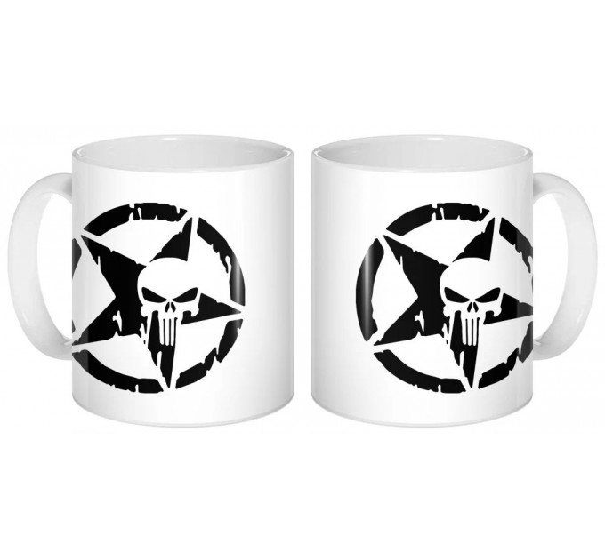 Кружка Punisher Star Skull Pentagram 