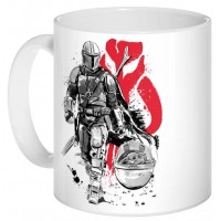 Кружка Sumi-e The Mandalorian - Lone Hunter and Cub