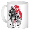 Кружка Sumi-e The Mandalorian - Lone Hunter and Cub 