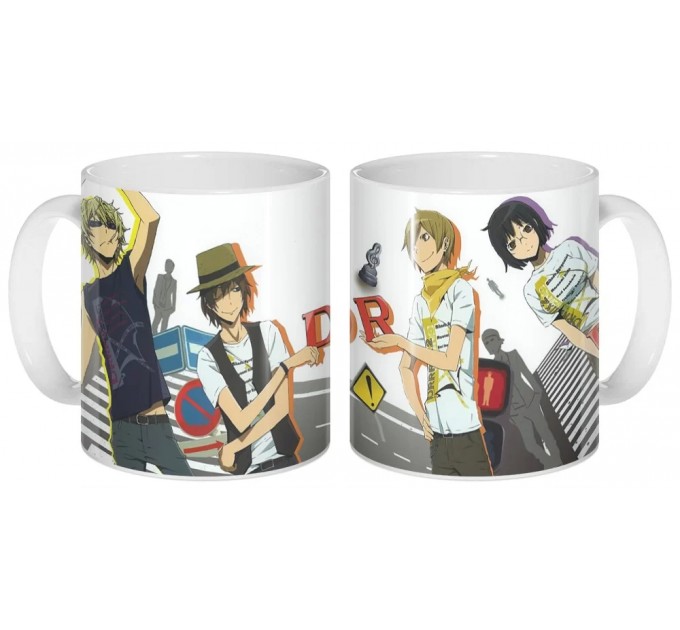 Кружка Durarara!!x2 - Shizuo, Chikage, Masaomi, Anri 