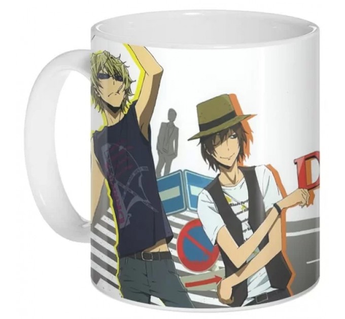 Кружка Durarara!!x2 - Shizuo, Chikage, Masaomi, Anri 