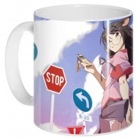 Кружка Bakemonogatari - Tsubasa Hanekawa - STOP!