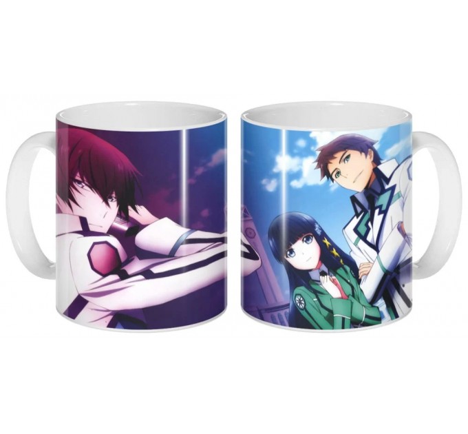 Кружка Mahouka Koukou no Rettousei - Leonhardt Saijou, Miyuki Shiba, Tatsuya Shiba 