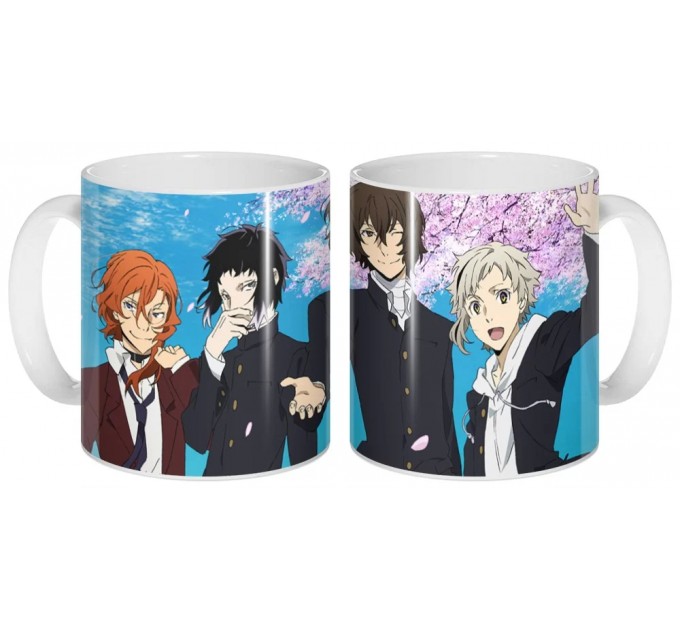 Кружка Bungou Stray Dogs - Atsushi, Osamu, Chuuya and Ryuunosuke 