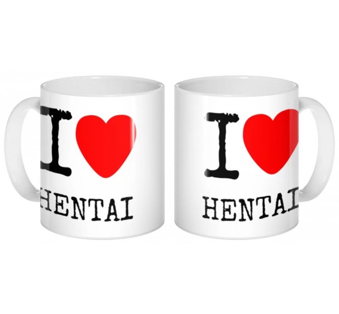 Кружка I <3 Hentai 