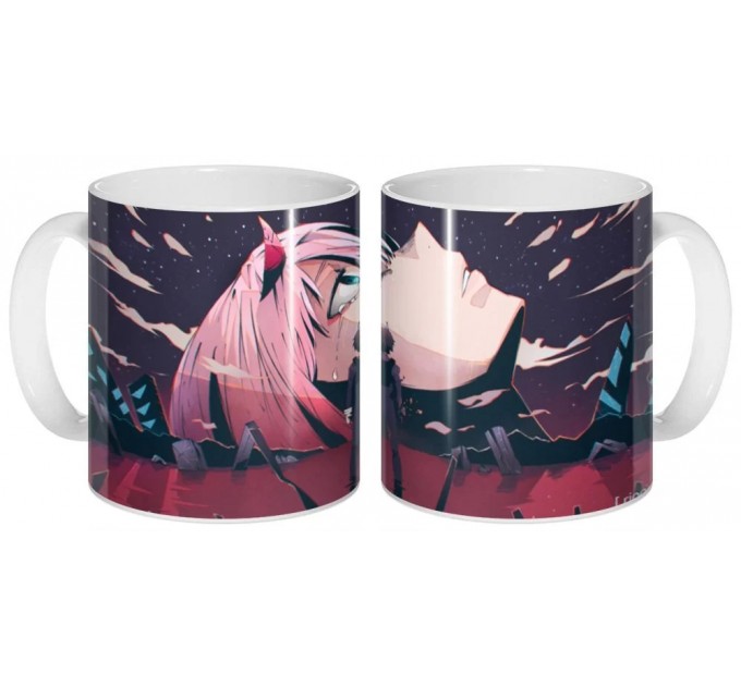 Кружка Милый во Франкcе - Hiro и Zero Two 