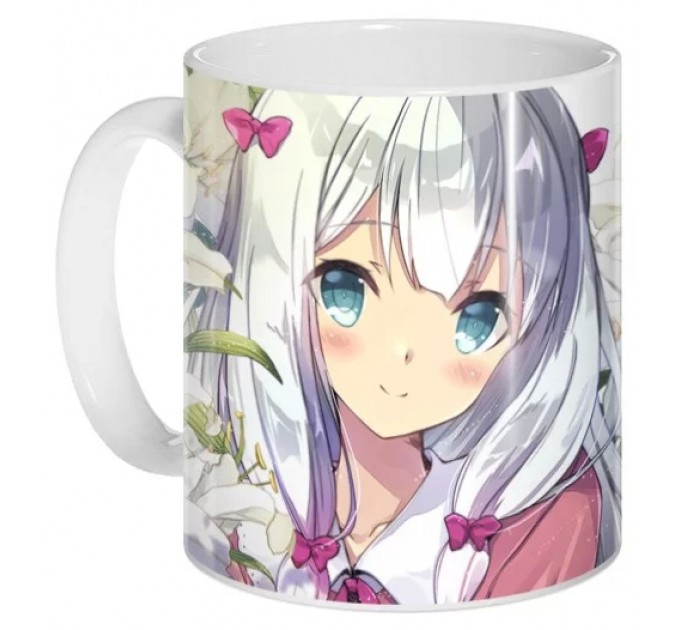 Кружка Eromanga-sensei Sagiri Izumi flower 