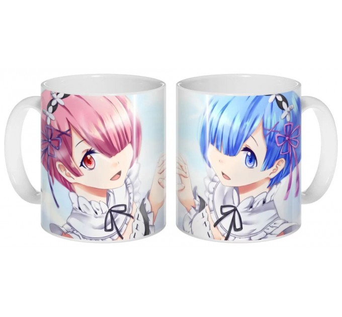 Кружка Re: Zero Ram and Rem 