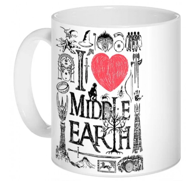 Кружка I love Middle Earth 