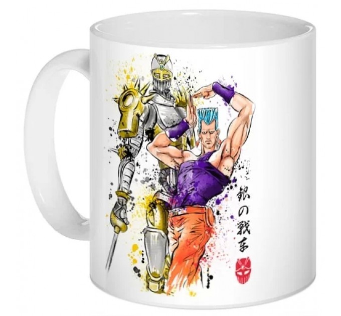 Кружка JoJo - Silver Chariot Watercolor 