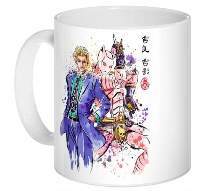 Кружка JoJo - Killer Queen Watercolor 