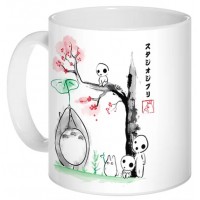 Кружка Sumi-e Mononoke Hime и Totoro - Growing trees
