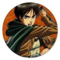Коврик для мышки круглый Shingeki no Kyojin 