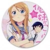 Коврик для мышки круглый OreImo - Кирино и Кёсукэ Косака 