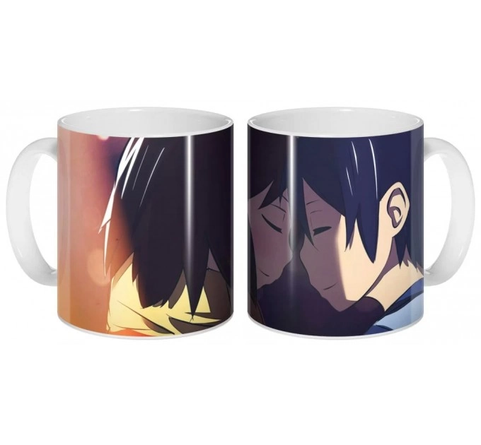 Кружка BokuMachi - Kayo Hinazuki and Satoru Fujinuma 